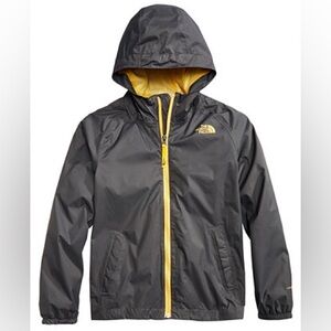 NWOT Northface grey and yellow dry vent windbreaker jacket size 18-20